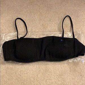 Hollister ribbed square neck bikini top